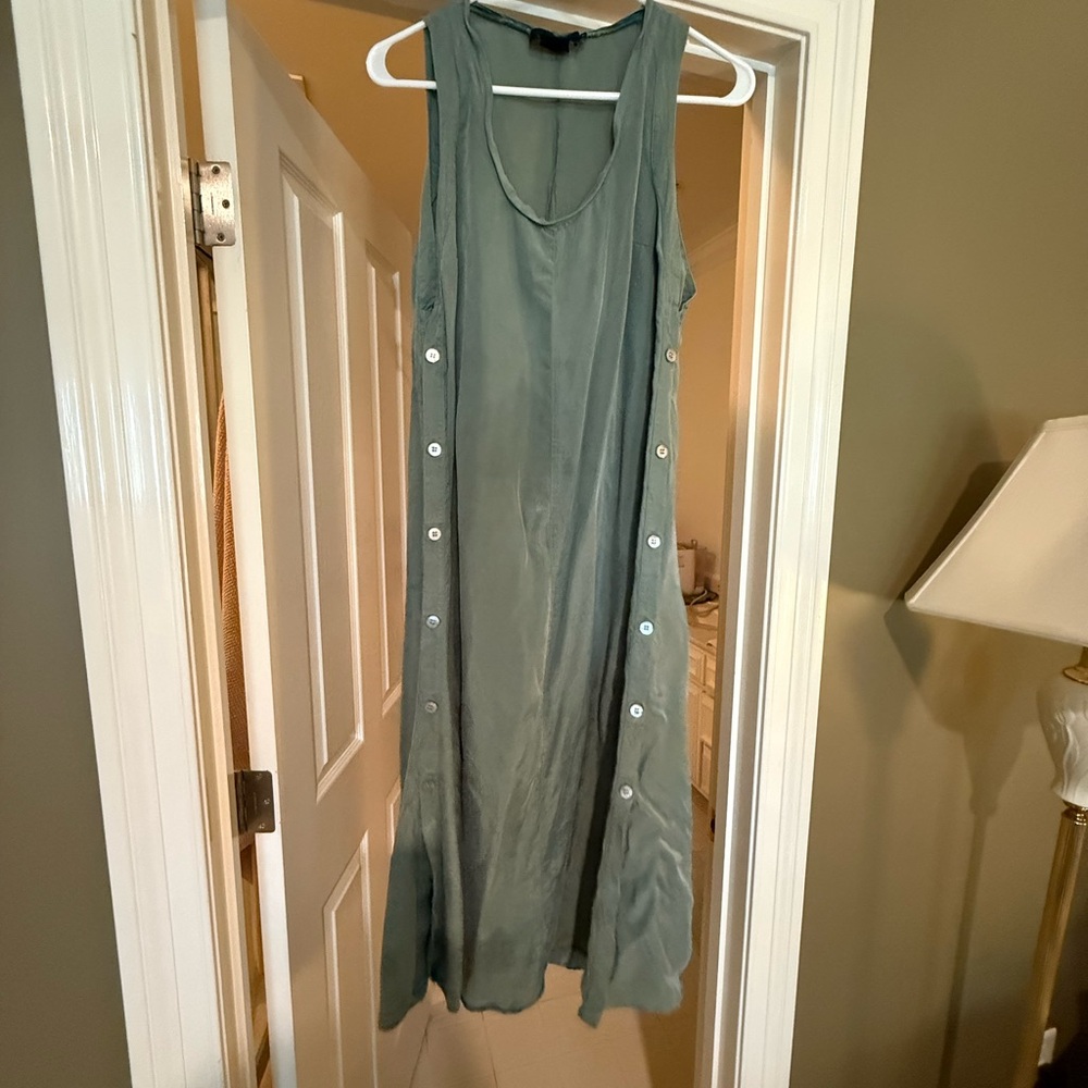 Hatch Maternity Sage Green Dress
